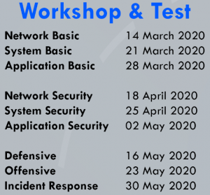 Workshop and Test Schedule | SOSECURE MORE THAN SECURE